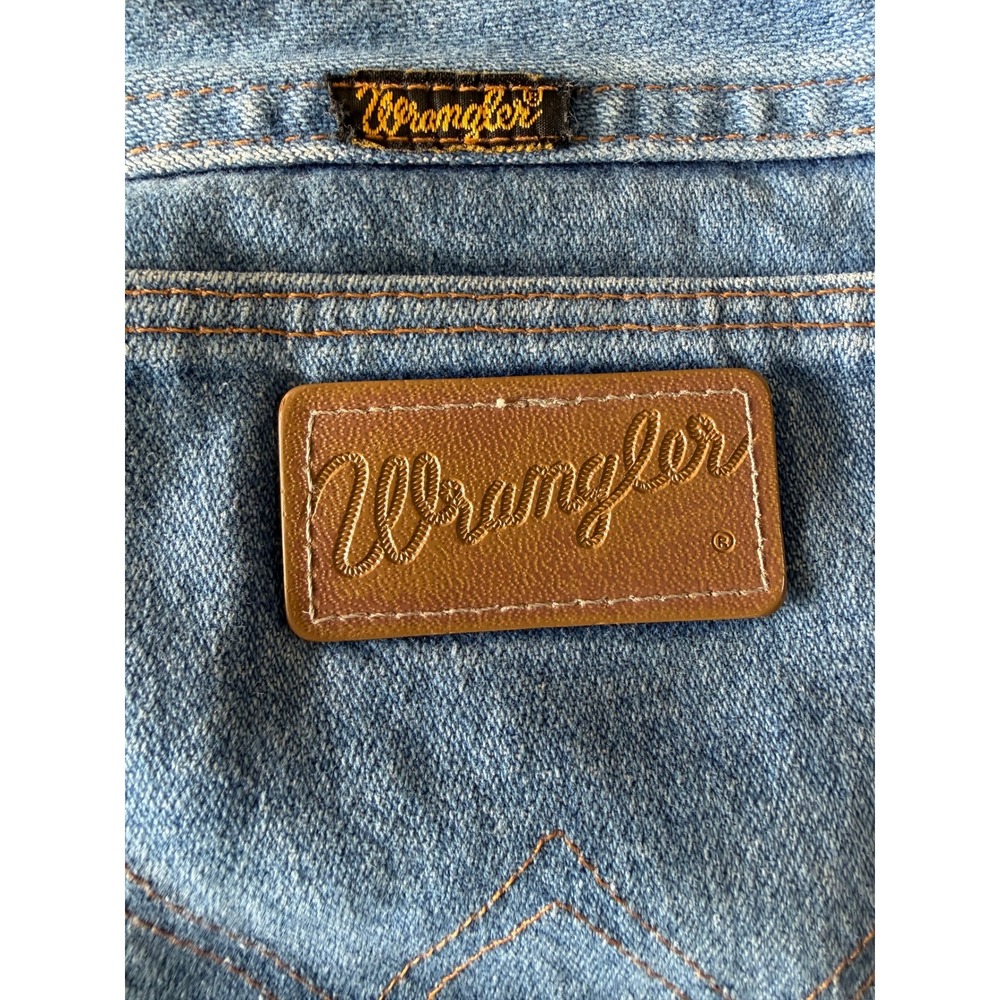 Wrangler 13MWZ Cowboy Cut Jeans Mens 33x30 Blue Denim Straight Leg Vintage USA - Picture 6 of 7